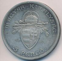 1938. 5P Ag "Szent István" T:2 Adamo P8.1