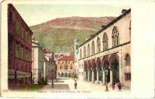 Dubrovnik, Ragusa; Stradone e Palazzo dei Rettori / street and Rectors Palace