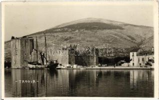 Trogir, castle, steamship