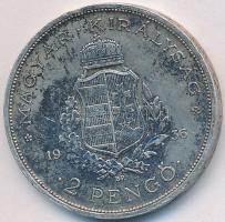 1936. 2P Ag "Liszt Ferenc" T:2- patina Adamo P7.3