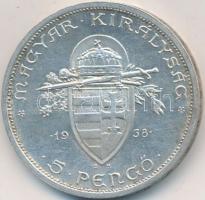 1938. 5P Ag "Szent István" T:2
Adamo P8.1