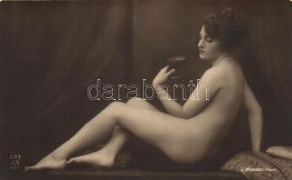 Erotic art card, J. Mandel (non pc)