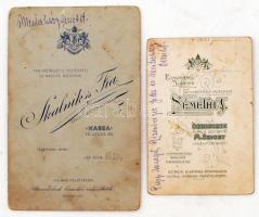 cca 1890 Angyalkák 2 db keményhétú fotó debreceni műteremből / angels vintage photo 12x9 cm + 11x17 ...