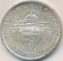 1938. 5P Ag "Szent István" T:2,2-
Adamo P8.1