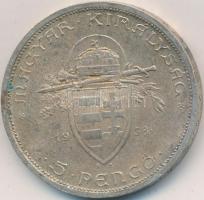 1938. 5P Ag "Szent István" T:2,2-
Adamo P8.1