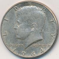 Amerikai Egyesült Államok 1964. 1/2$ Ag "Kennedy" T:2,2- USA 1964. 1/2 Dollar Ag "Kennedy" C:XF,VF Krause KM#202