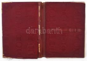 cca 1900 Tiszta bőr írat rendező réz díszítésekkel, felújítandó, 35x25cm