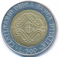 Olaszország 1993. 500L bimetál "Centenárium" 1893-as évszámban verethibával T:2
Italy 1993...