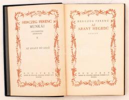 Herczeg Ferenc: Az arany hegedű.  Budapest, 1925, Singer és Wolfner. Herczeg Ferenc munkái. Gyűjtemé...