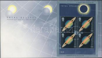 1999 Teljes napfogyatkozás blokk Mi 7 FDC