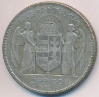 1930. 5P Ag "Horthy jobbra" T:3 Adamo P8