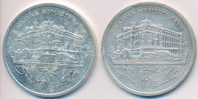 1992. 200Ft Ag "MNB" (2x) T:2,2-