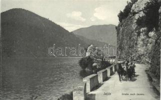 Jajce, Strasse nach Jezero / street, lake