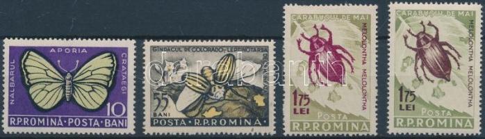 1956 Káros rovarok sor Mi 1586-1588 ab