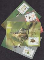 WWF Méhkolibri sor + 4 CM + 4 FDC-n Bee hummingbird set + 4 CM + 4 FDC