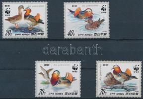 WWF Mandarinréce sor + 4 CM + 4 FDC WWF Mandarin duck set + 4 CM + 4 FDC