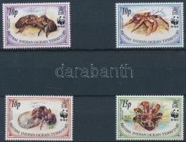 WWF Coconut Crab set + 4 FDC WWF Kókuszrák sor + FDC-n