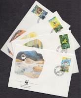 WWF Kis állatvilág sor + 4 CM + 4 FDC WWF Kis állatvilág sor + 4 CM + 4 FDC-n