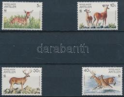 1992 WWF Fehérfarkú szarvas sor záróértékek nélkül  Mi 739-742 + 4 CM + 4 FDC
