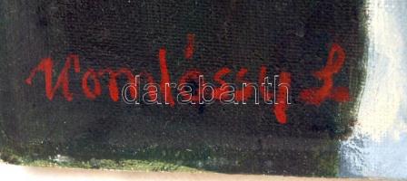 Komlóssy jelzéssel: Vörös fejkendős lány. Olaj, vászon, 45×37 cm