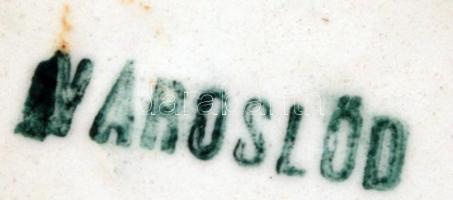 Városlődi áttört tálka, kézzel festett, jelzett, hibátlan, " Balatonalmádi fürdő" feliratt...