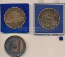 Fritz Mihály (1947-) 1983. "MÉE Szeged / 800 éves Szeged" Br emlékérem (42,5mm) + 1988. &q...