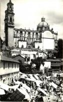 Taxco de Alarcón, Santa Prisca Church, market, photo