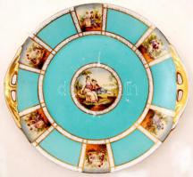 Csehszlovák dísztányér, matricás, jelzett, apró kopásnyomokkal,d:25,5cm