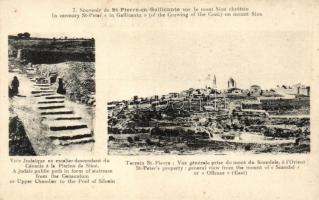 Jerusalem, Church of St. Peter in Gallicantu, Judaic public path in form of staircase from the Genaculum