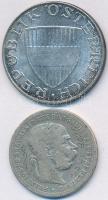 Ausztria 1895. 1K Ag "Ferenc József" + 1973. 10Sch Ag T:2,2-,3
Austria 1895. 1 Corona Ag &...