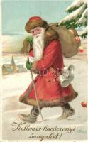 Christmas, Santa Claus, litho (EK)