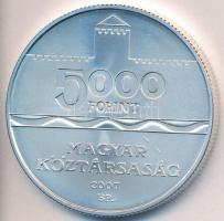 2007. 5000Ft Ag "Gyulai Vár" tokban tanúsítvánnyal T:BU