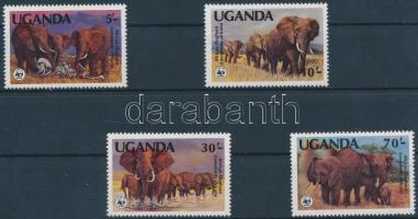 1983 WWF Ázsiai elefánt sor Mi 361A-364A + 4 CM + 4 FDC-n