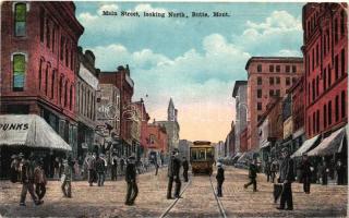 Butte, main street, tram (small tear)