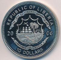 Libéria 2006. 10$ "Szabadság pillanatai-Októberi szocialista forradalom 1917." multicolor T:PP ujjlenyomatos Liberia 2006. 10 Dollars "Moments of Freedom-Socialist Revolution in Russia 1917" multicolor C:PP fingerprint