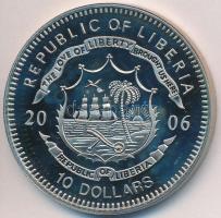 Libéria 2006. 10$ "Szabadság pillanatai - Dayton-i szerződés 1995" multicolor T:PP Liberia 2006. 10 Dollars "Moments of Freedom-Treaty of Dayton 1995" multicolor C:PP