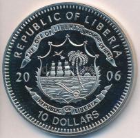 Libéria 2006. 10$ "Szabadság pillanatai-Közép-Keleti béke 1978" multicolor T:PP ujjlenyomat Liberia 2006. 10 Dollars "Moments of Freedom-Peace in the Middle-East 1978" multicolor C:PP fingerprint
