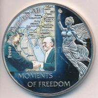Libéria 2006. 10$ "Szabadság pillanatai-Közép-Keleti béke 1978" multicolor T:PP ujjlenyoma...