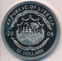 Libéria 2006. 10$ "Szabadság pillanatai - Egyisten hit" multicolor T:PP ujjlenyomatos Liberia 2006. 10 Dollars "Moments of Freedom-One God belief" multicolor C:PP fingerprint