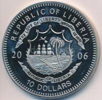 Libéria 2006. 10$ "Szabadság pillanatai-Martin Luther King 1963" multicolor T:PP ujjlenyomatos Liberia 2006. 10 Dollars "Moments of Freedom-Martin Luther King 1963" multicolor C:PP fingerprint