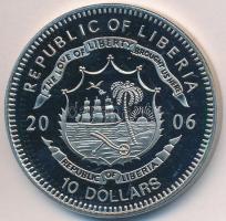 Libéria 2006. 10$ "Szabadság pillanatai - Charta 77 1977" multicolor T:PP Liberia 2006. 10 Dollars "Moments of Freedom - Charta'77 1977" multicolor C:PP