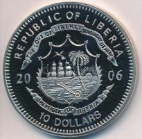 Libéria 2006. 10$ "Szabadság pillanatai - Indokína függetlensége 1954" multicolor T:PP Liberia 2006. 10 Dollars "Moments of Freedom-Independence of Indichina 1954" multicolor C:PP