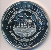 Libéria 2006. 10$ "Protestáns reformáció 1517" multicolor T:PP ujjlenyomat Liberia 2006. 10 Dollars "Moments of Freedom-Protestant Reformation 1517" multicolor C:PP fingerprint