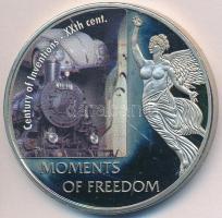 Libéria 2006. 10$ "Szabadság pillanatai-Találmányok százada XX.sz." multicolor T:PP ujjlen...