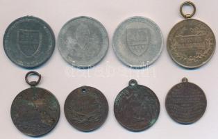 8db-os kitüntetés, jelvény tétel, benne "Délvidéki Emlékérem", "Erdélyi Emlékérem&quo...