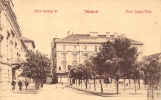 Temesvár, Jenő herceg tér, cipőgyár / square, shoe shop (Rb)