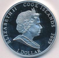 Cook-szigetek 2009. 1$ ezüstözött Cu "A csillagászat éve 2009 - Jupiter" multicolor, tanúsítvánnyal T:P Cook Islands 2009. 1 Dollar silver plated Cu "International Year of Astronomy 2009 - Jupiter" multicolor, with certificate C:P