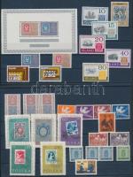 100 éves a bélyeg motívum 30 db európai bélyeg + 1 blokk, Centenary of Stamp 30 European stamp + 1 block