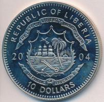 Libéria 2004. 10$ "Szabadság pillanatai-Pinochet-rezsim vége 1989" multicolor T:PP ujjlenyomatos Liberia 2004. 10 Dollars "Moments of Freedom-The end opf Pinochet's regime 1989" multicolor C:PP fingerprint