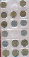 160db-os vegyes hobbi fémpénz gyűjtemény 4 érmetartó albumban, főleg magyar darabok, néhány külföldi...